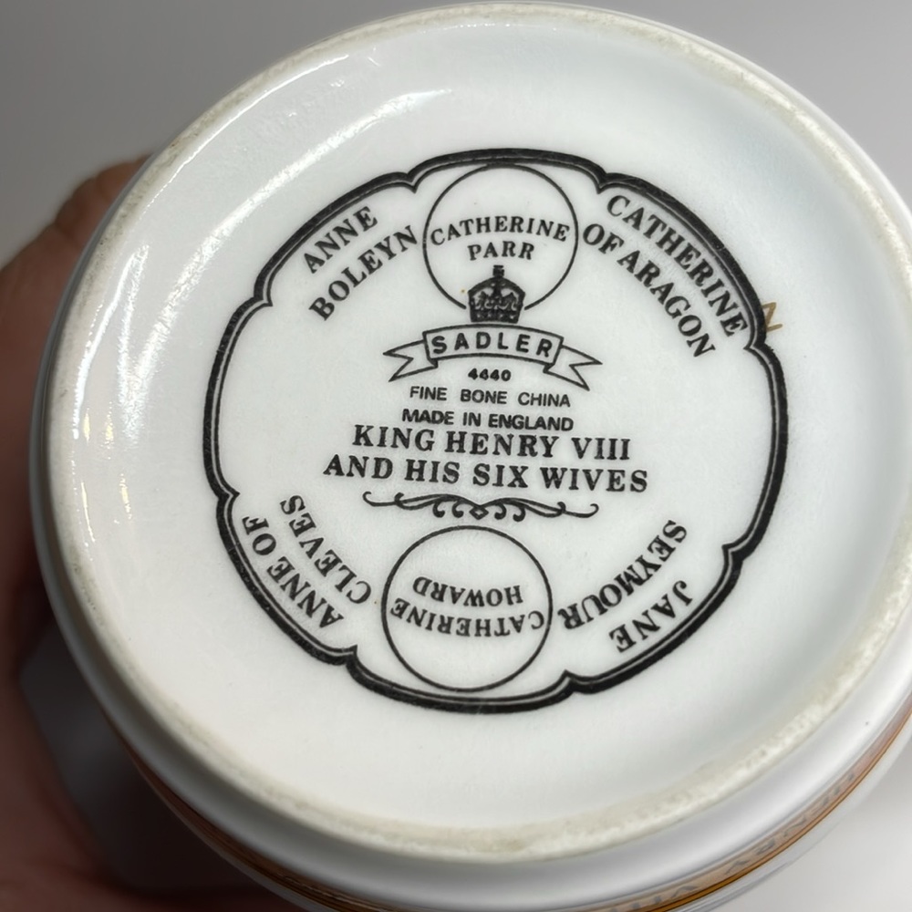 Sadler’s King Henry VIII (8th) and his Six (6) Wives Tea Cup - Picture 13 of 16